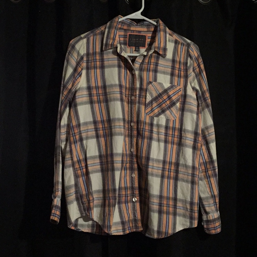 I Love H81 button up flannel shirt